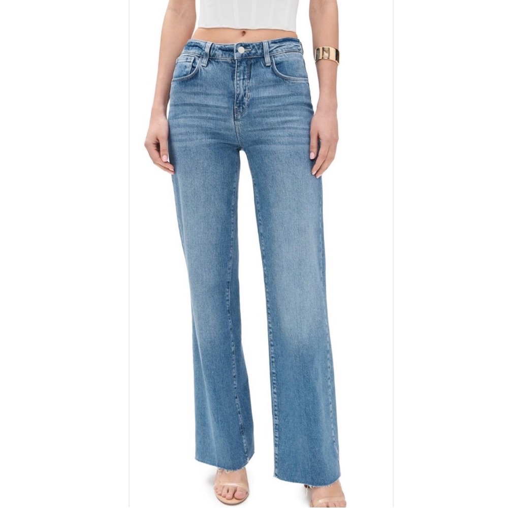L’Agence Scotti High Rise Wide Leg Jeans in Calloway. - Picture 2 of 10